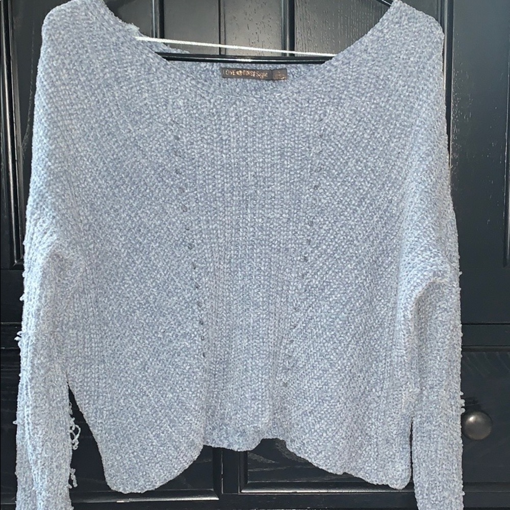 Blue super soft sweater